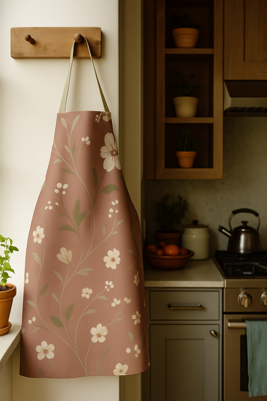 Rose Blush Botanical Apron