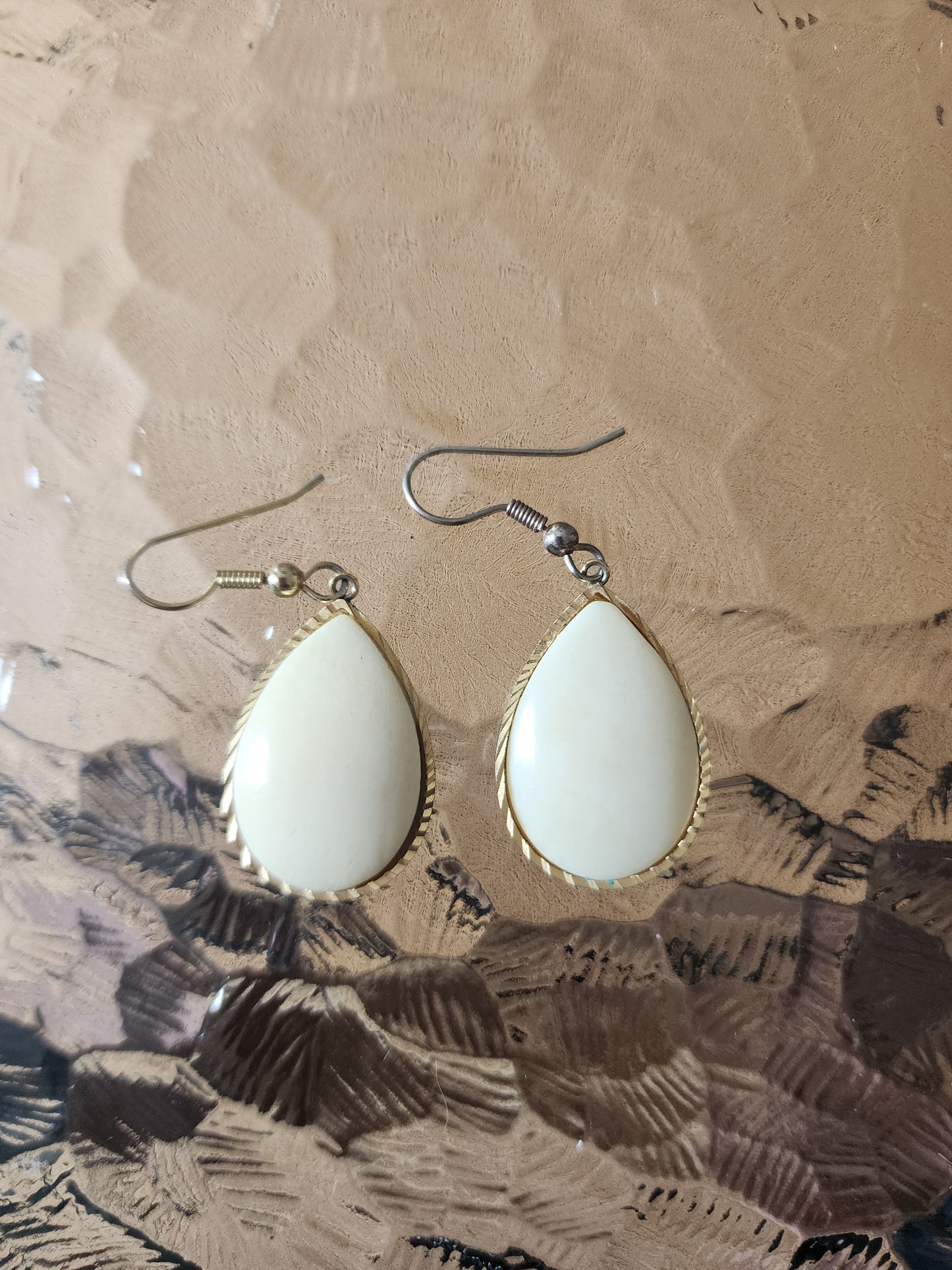 Ivory Teardrop Earrings